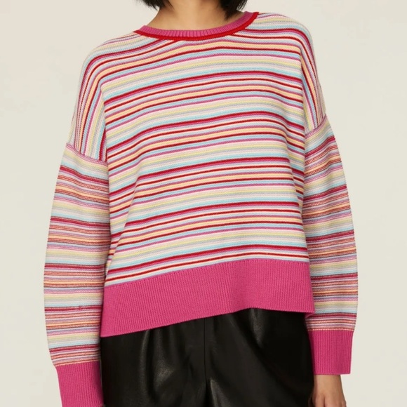 The Kooples Stripe Drop Shoulder Sweater - Picture 3 of 6